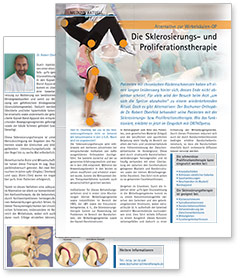 Die Sklerosierungs- und
Proliferationstherapie - Alternative zur Wirbelsäulen-OP